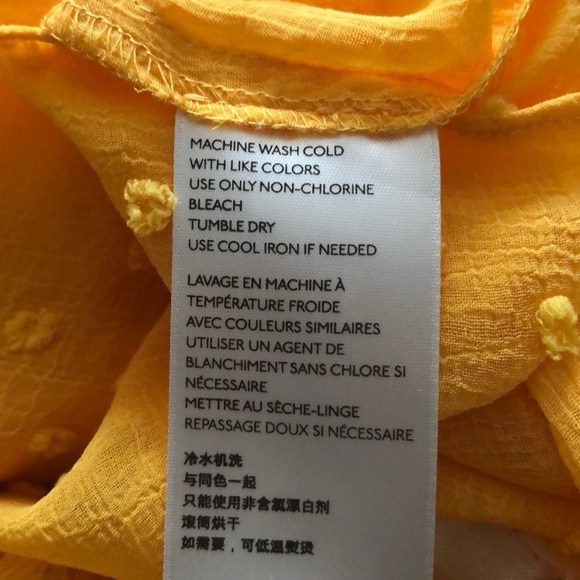 Anthropology yellow frilly blouse - Picture 11 of 11